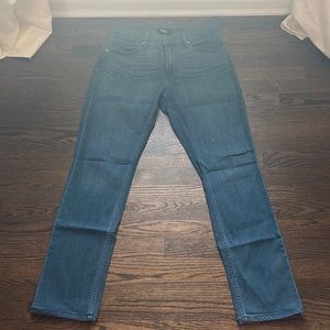 Paige slim straight grey jean